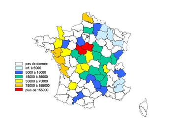 Prélèvements déclarés par département ONCFS.jpg