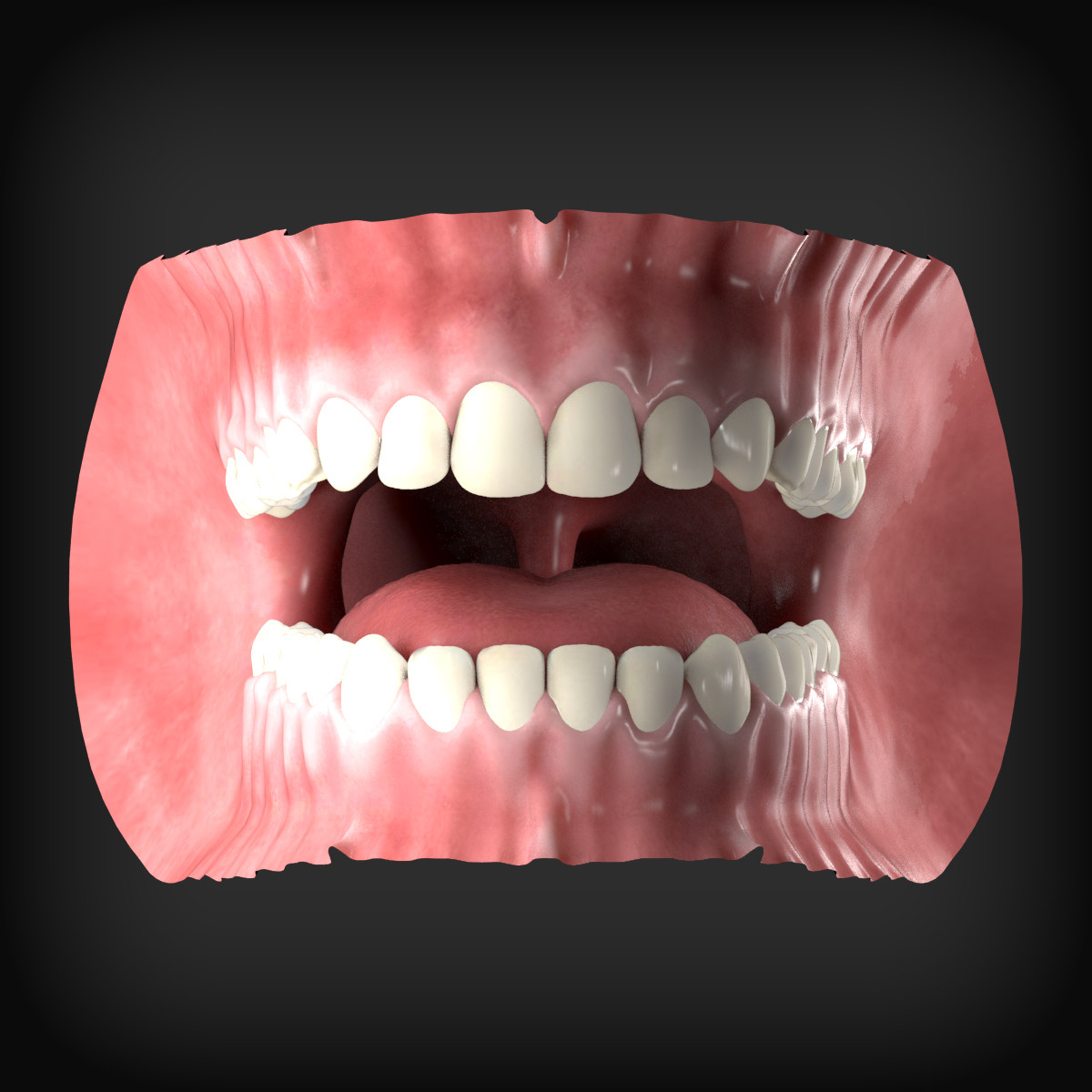 Mouth 3. Рот реалистичный. Зуб 3d. Текстура рта.