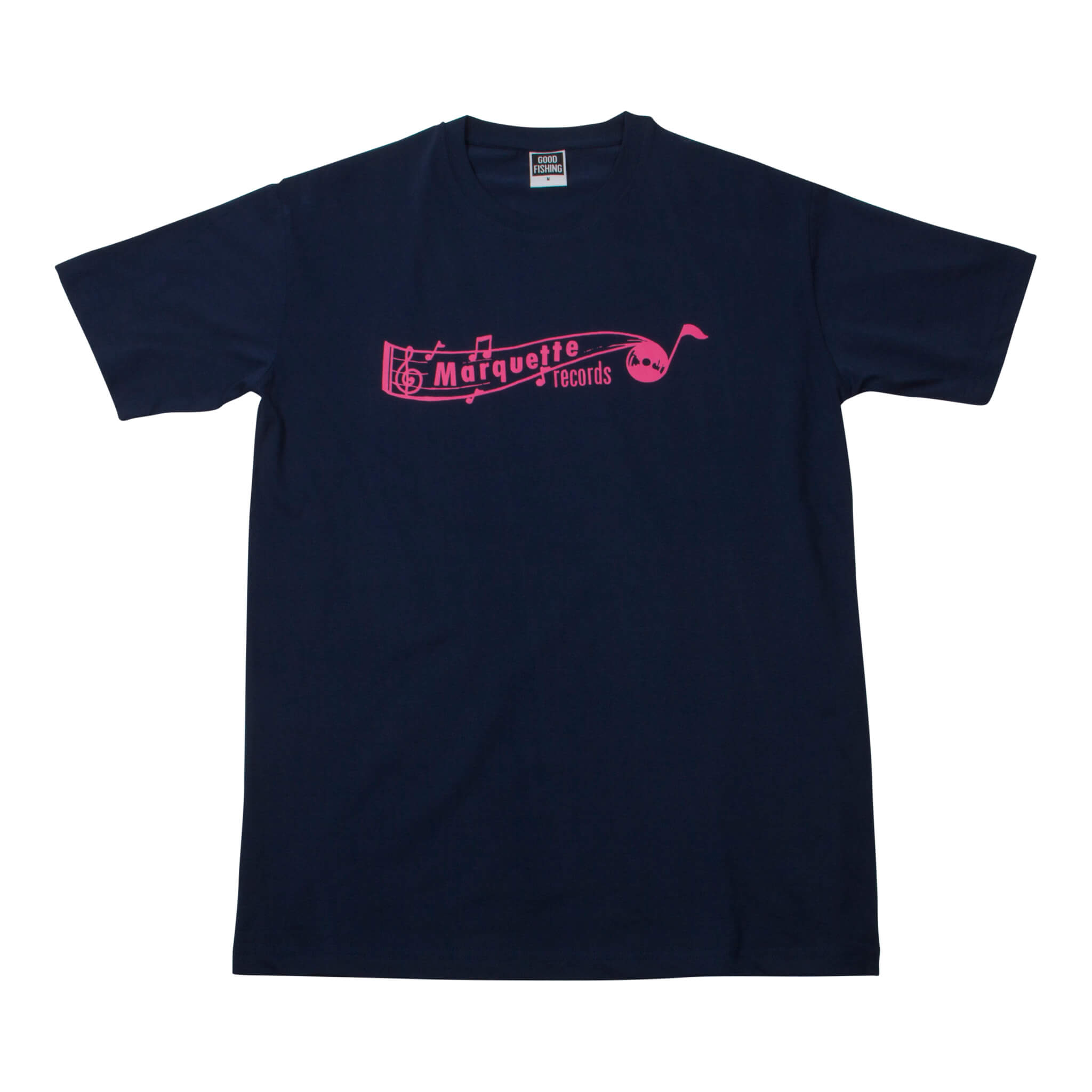 Good_Fishing_Marquette_Records_Organic_Cotton_T-Shirt_Navy_1.jpg