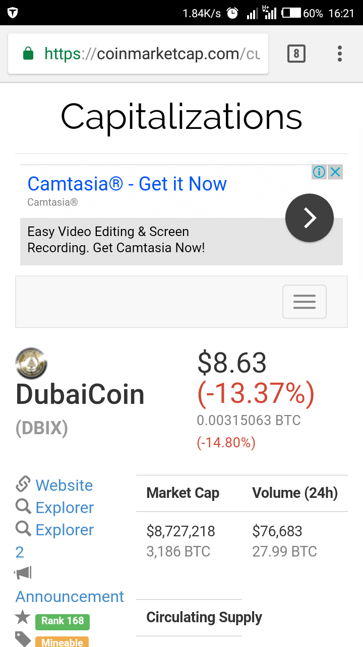 DubaiCoin (DBIX)