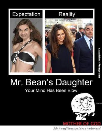mr bean daughter meme