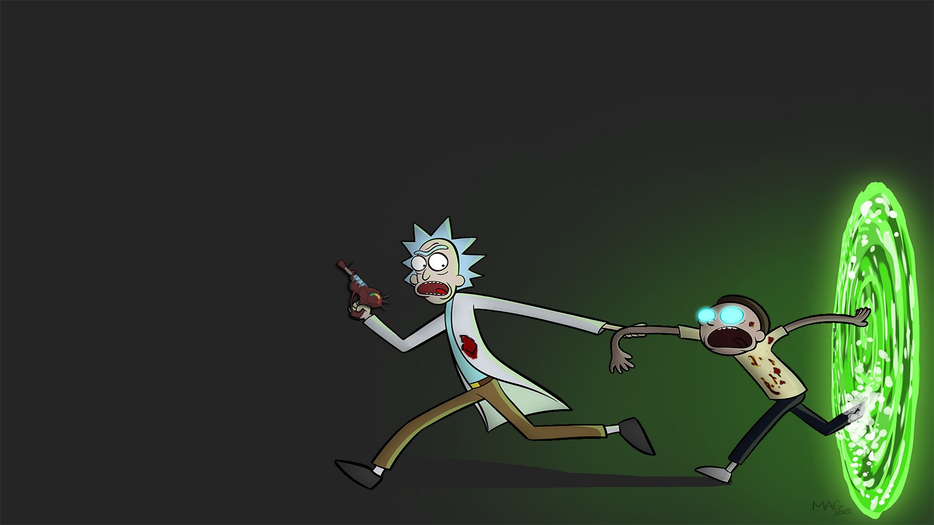 Rick And Morty Free Custom Animated Desktop Wallpaper Rainmeter Steemit