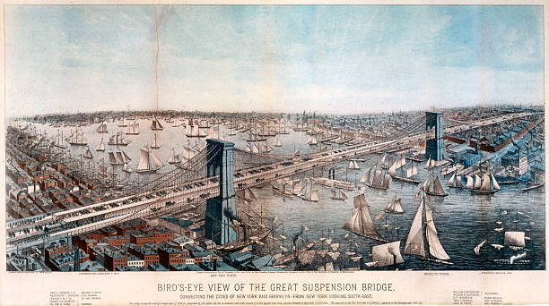 lithograph-showing-a-birds-eye-view-of-the-suspension-bridge-to-new-picture-id90741893.jpg