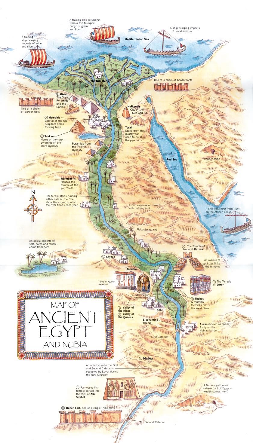 Ancient Egypt geogrpahy and landmarks map.jpg