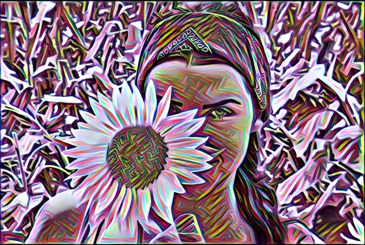 Psychedelic Flower Girl - My @creativesouls entry.JPG