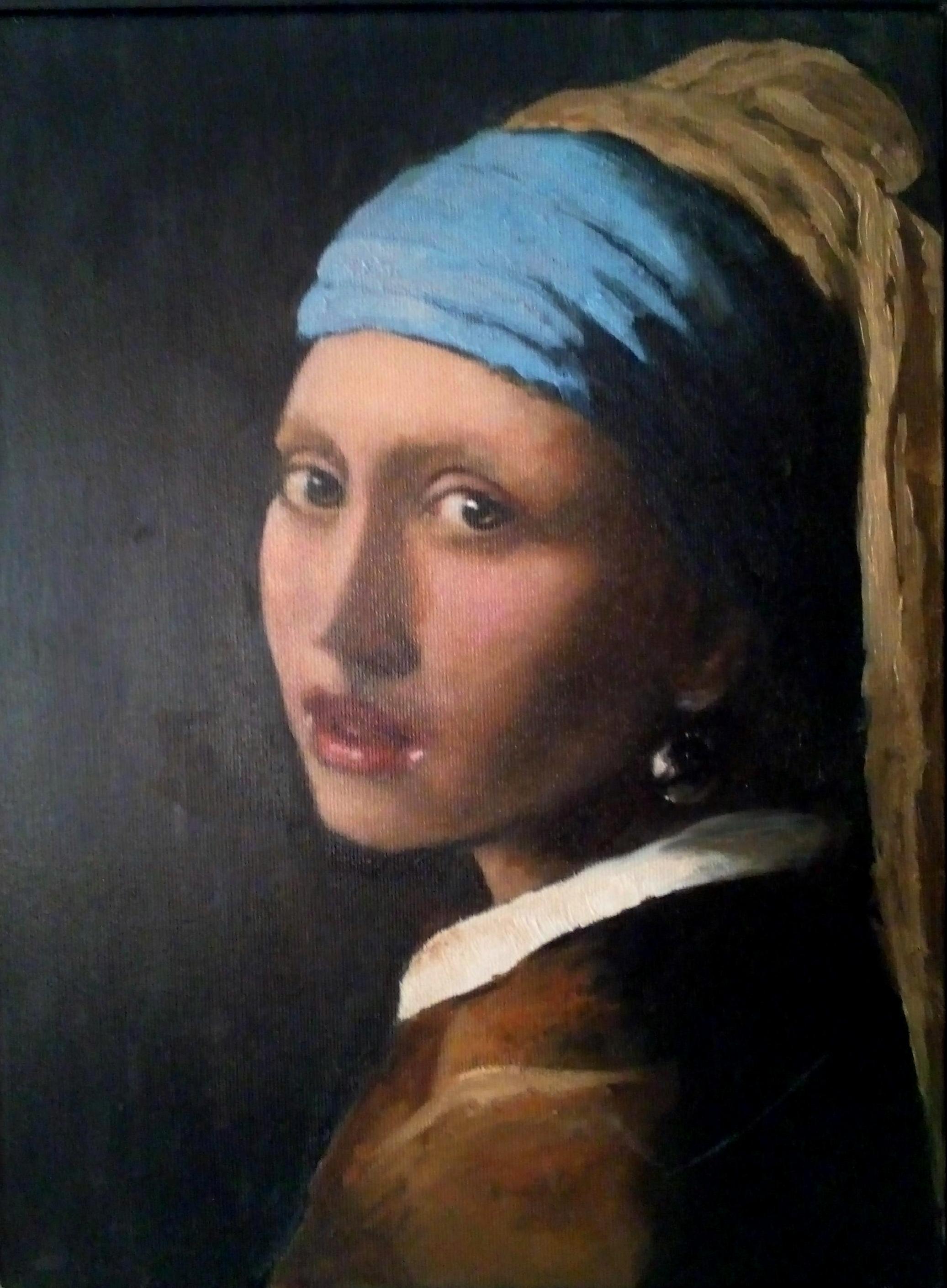 My Very First Master Copy Vermeer S Girl With A Pearl Earring Steemit