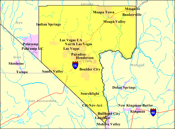 Clark County Area Map 2755