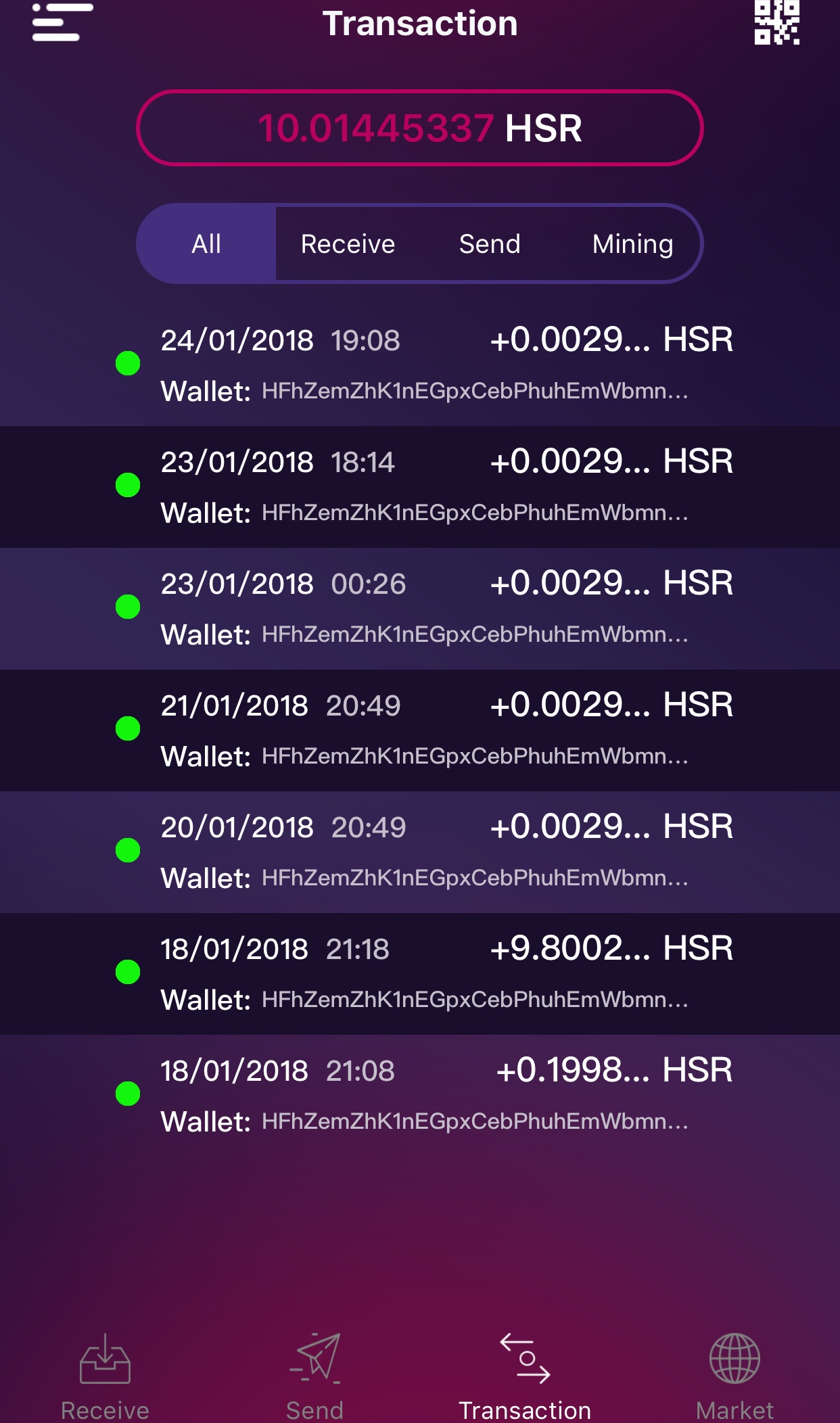 HSR 코인 - iOS 어플 및 지갑다운 방법 / POS 이자율 — Steemit