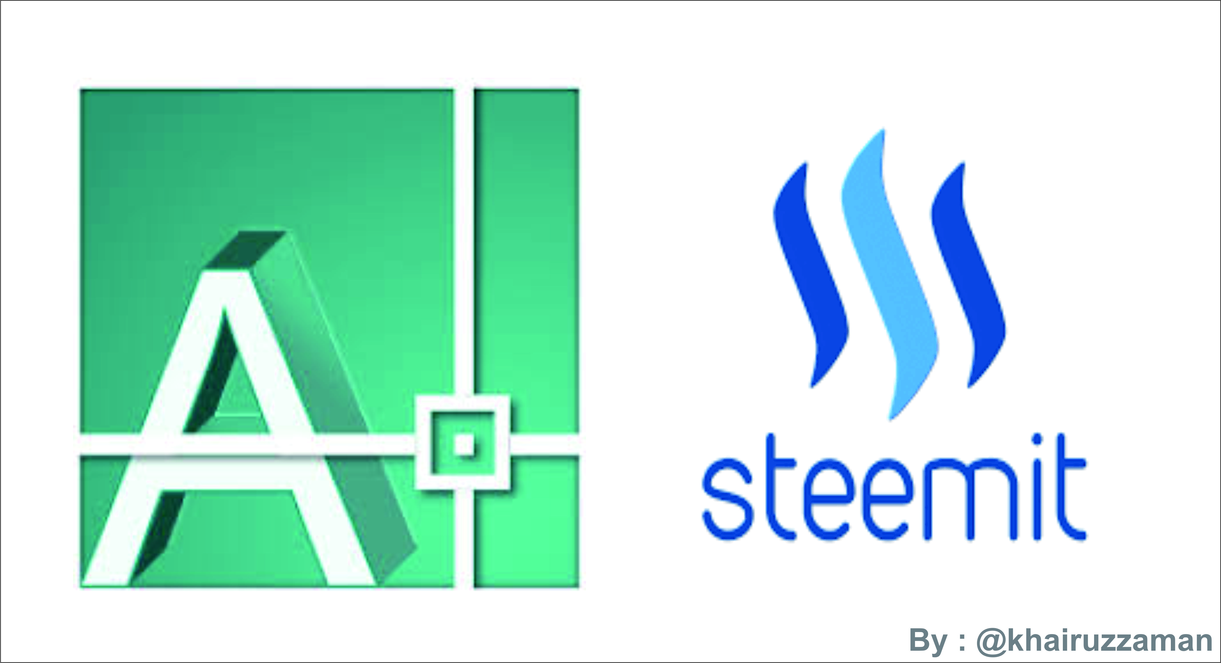 Waww Creat A Steemit Logo With Autocad Tutorial Steemit