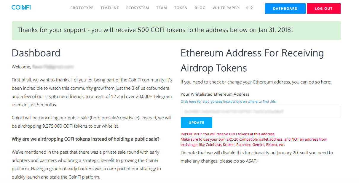 Bitcoin still has not arrived coinbase gemini exchange add eth air drop omg token to customer
