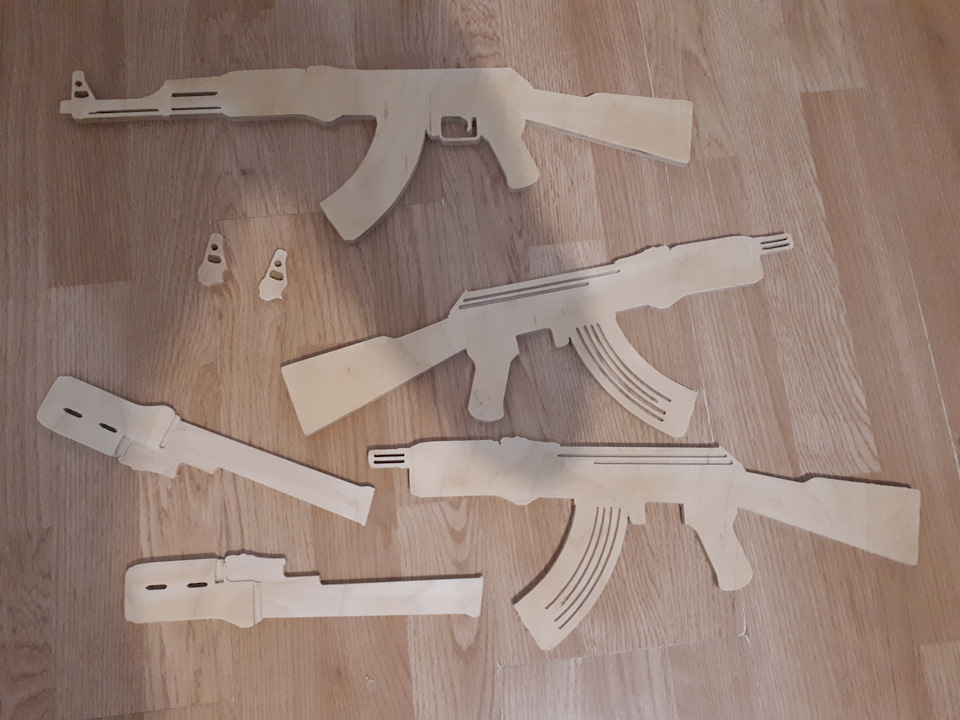 Kalashnikov machine gun from plywood — Steemit