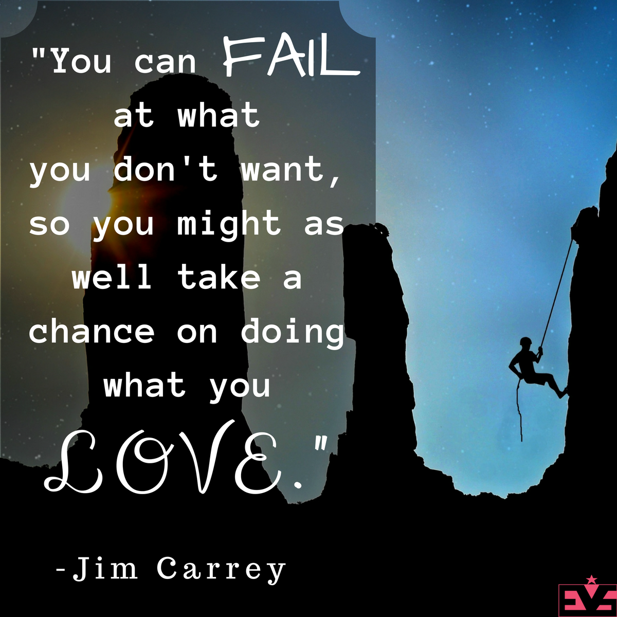 -You can fail at what you don't want, so you might as well take a chance on doing what you love.- -Jim Carrey.png
