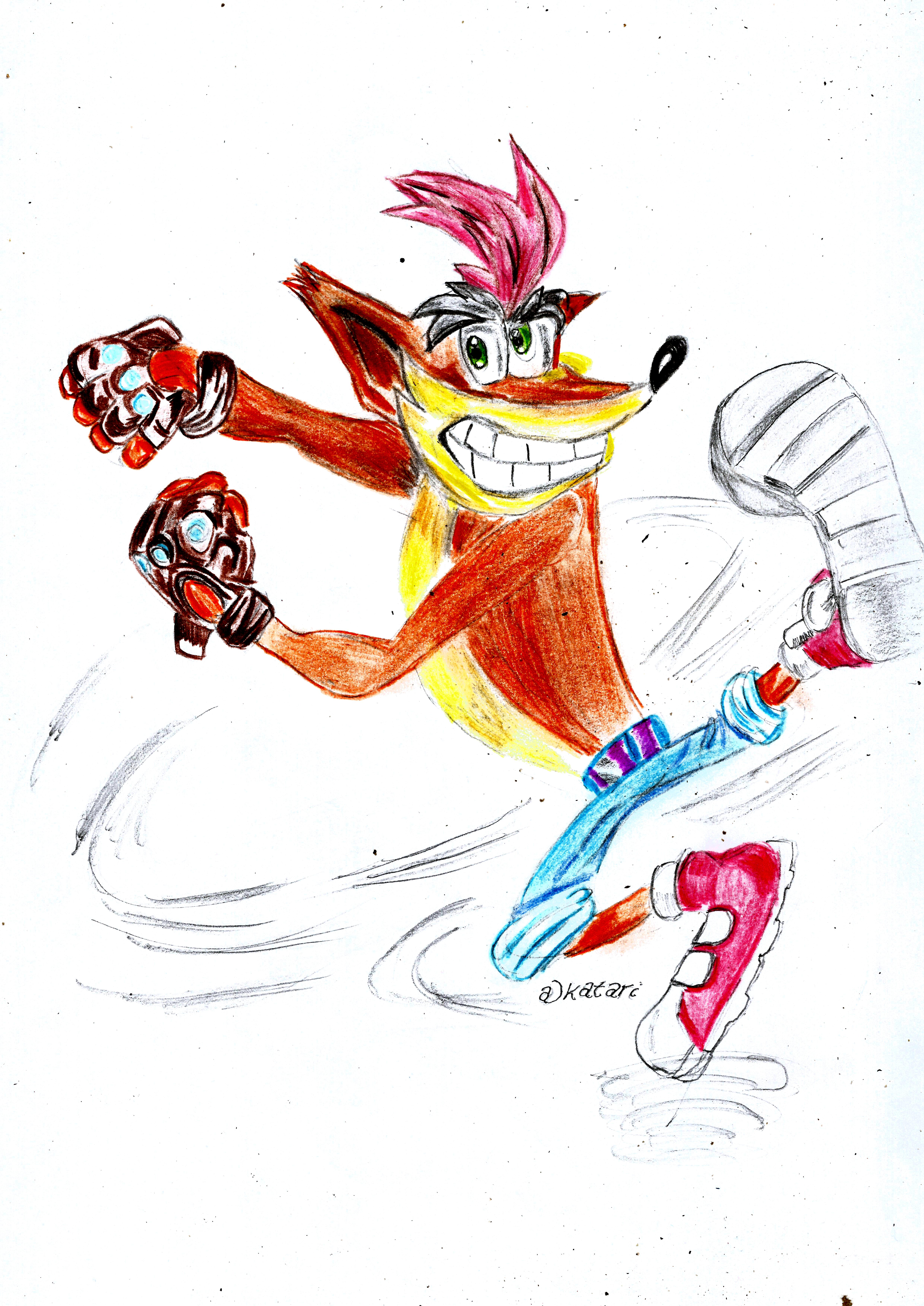 Crash Bandicoot! Process Drawing Learn To Draw With Friends — Steemit