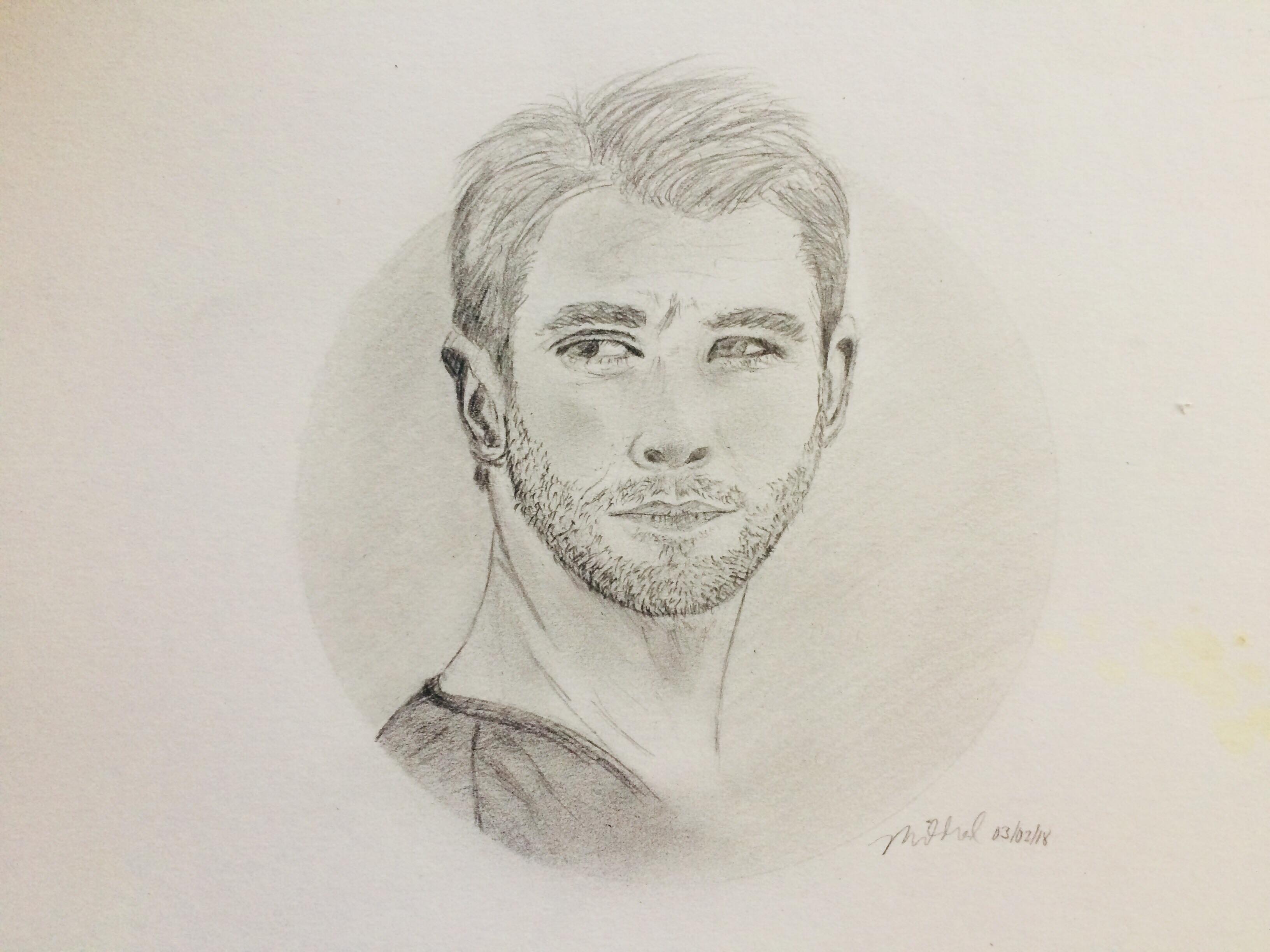 Learn How to Draw Chris Hemsworth Celebrities Step by Step  Drawing  Tutorials