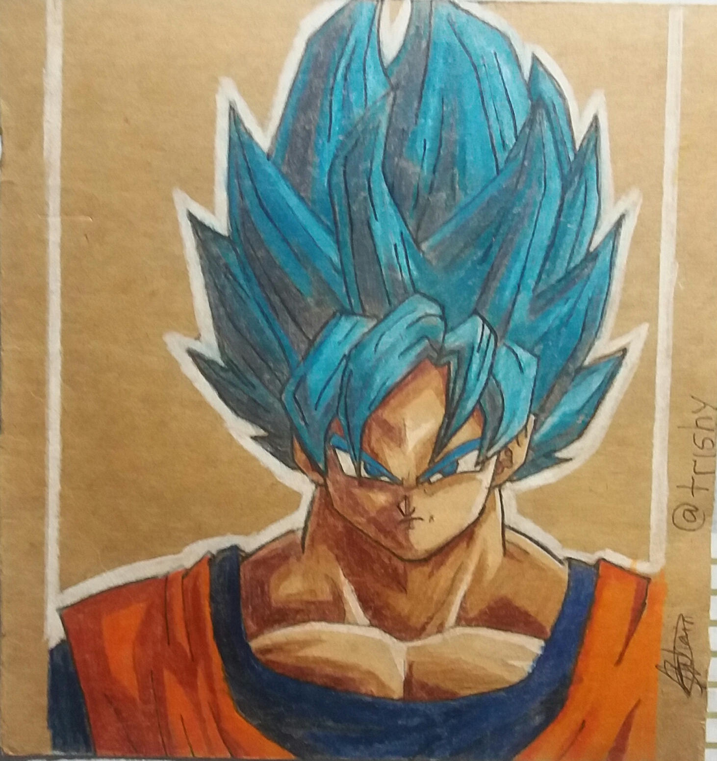 easy goku drawings in pencil