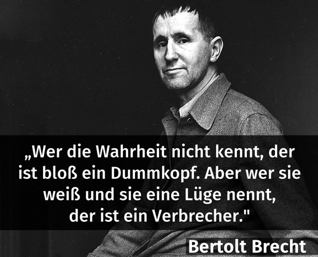 Bertolt Brecht Uber Die Wahrheit Steemit