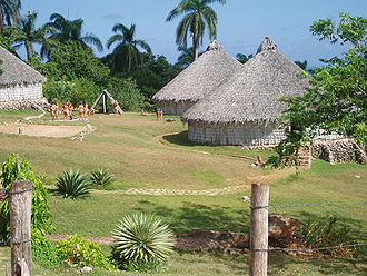 330px-Reconstruction_of_Taino_village,_Cuba.JPG