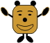 Square Smiley face gold black yippie.jpg