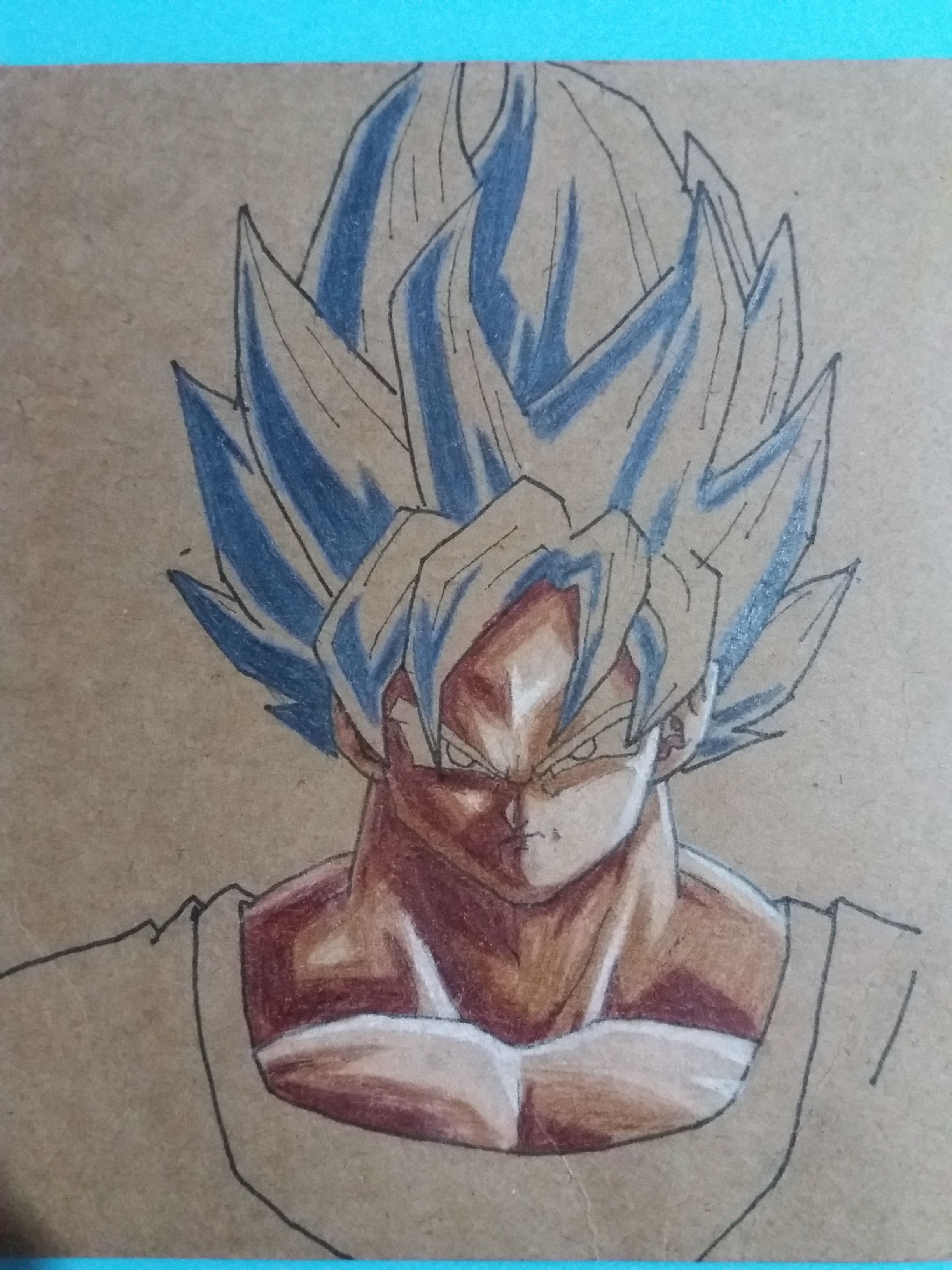 Super Saiyan Blue Goku Head , Png Download - Goku Super Saiyan Blue Drawing  Face, Transparent Png - vhv