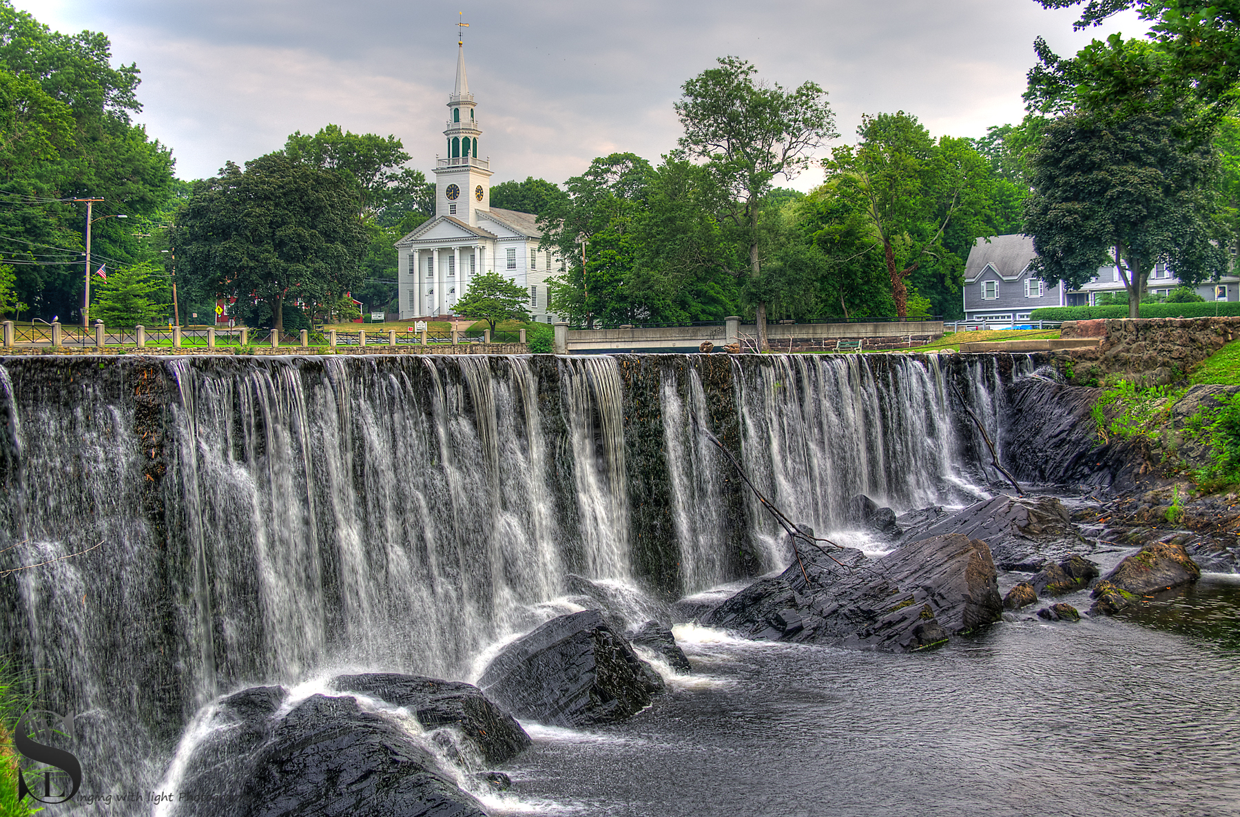 Duck pond falls and churchJul;y 2013.jpg