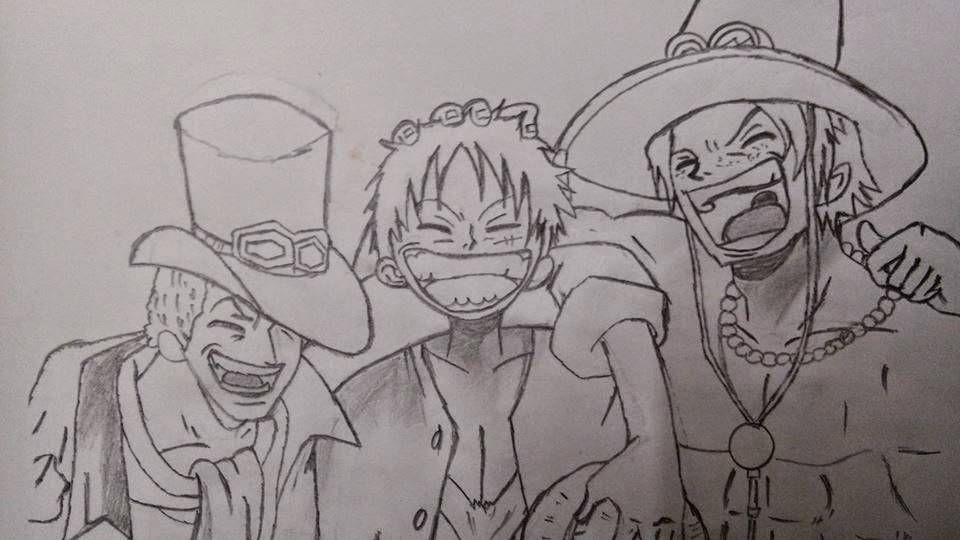 One Piece Sketch Drawing Steemkr