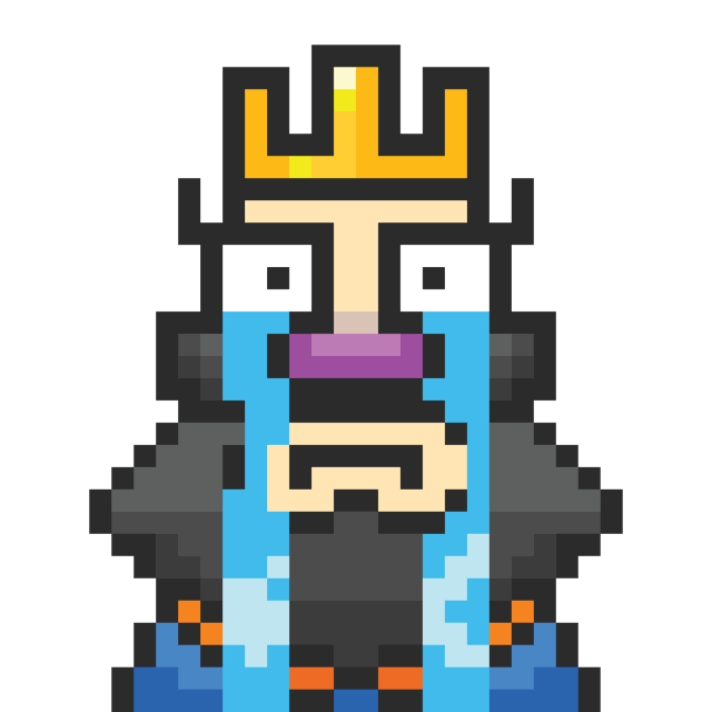 Art] Pixel Crying King Emote (I know it's bad) : r/ClashRoyale