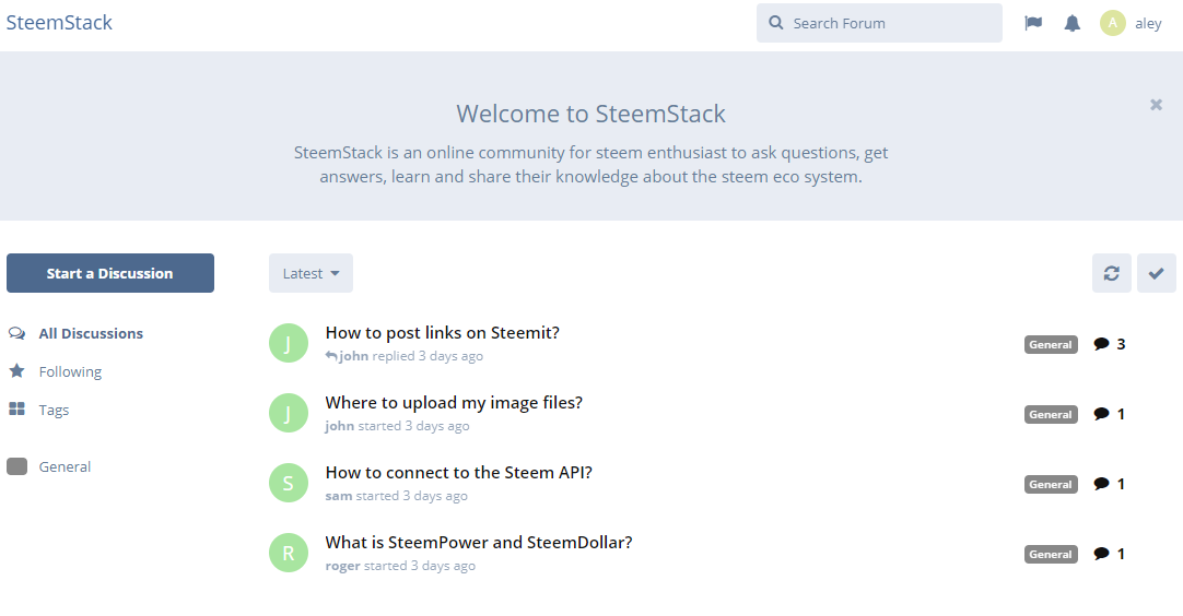 SteemStack.net Homepage
