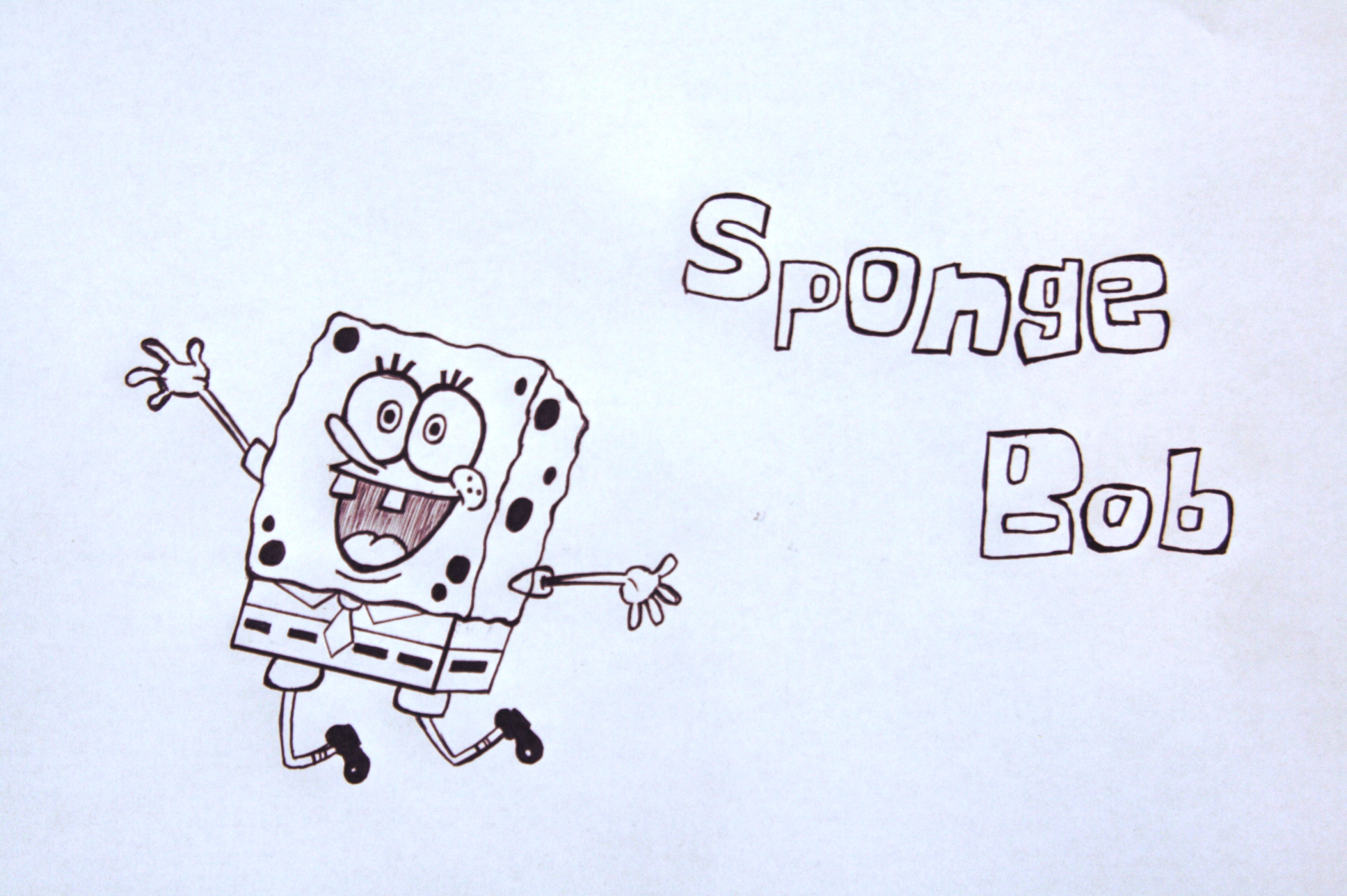 Spongebob drawing : learning art 1# — Steemit