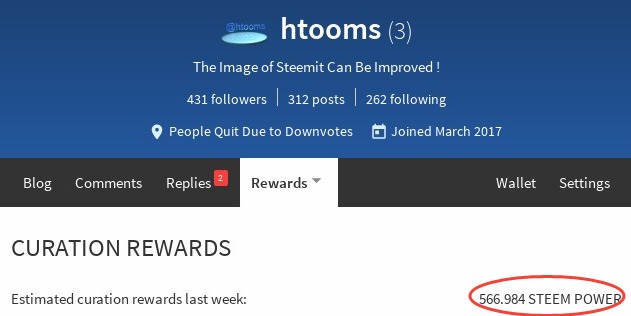 Screenshot of Curation rewards by htooms — Steemit.jpg