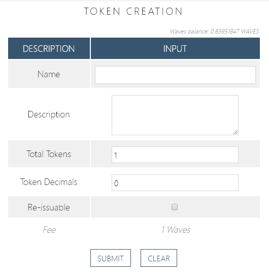 waves token game api asset