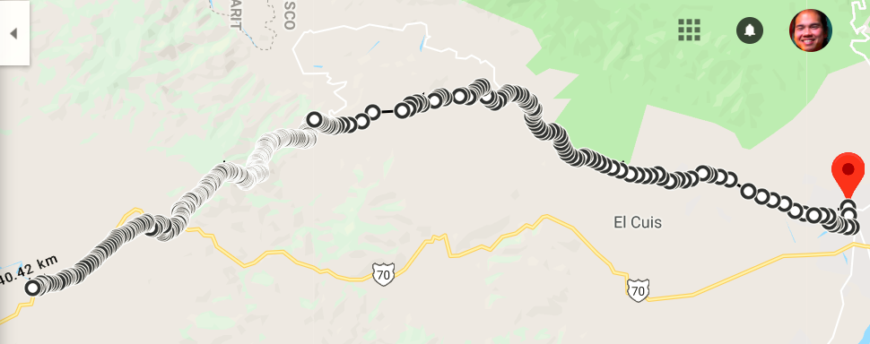 Day 2 of walk map progress - 40 point 42 km walked so far.PNG