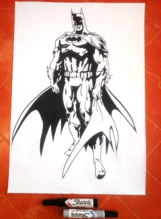 My drawing: Batman clasic - My versión — Steemit