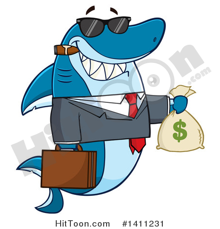 1411231-clipart-of-a-cartoon-business-shark-mascot-character-wearing-sunglasses-smoking-a-cigar-and-holding-a-money-bag-royalty-free-vector-illustration.jpg