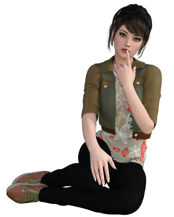 Women Nice Young Isolated Girl Attractive Model.png