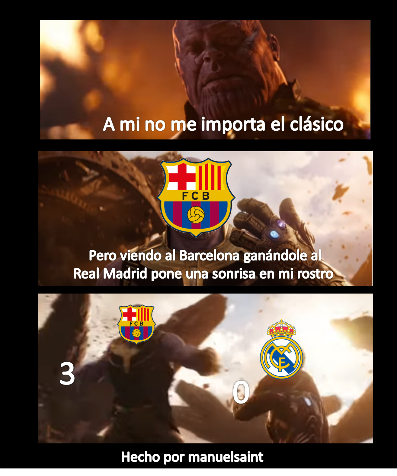 BARCELONA 3 REAL MADRID 0 MEME Steemit