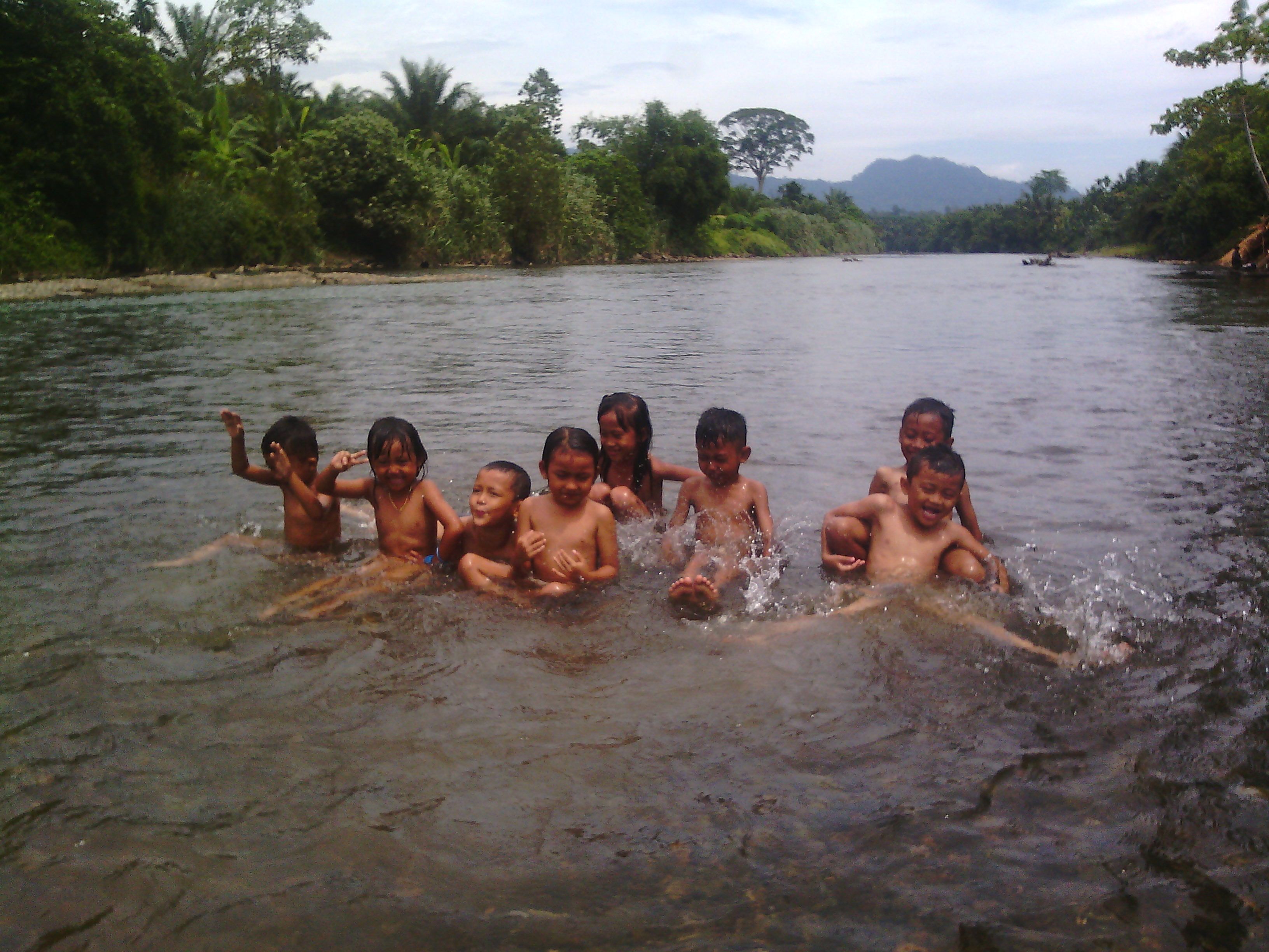 Bathing in Cambodia