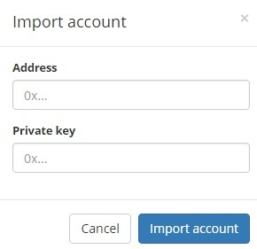 Import account