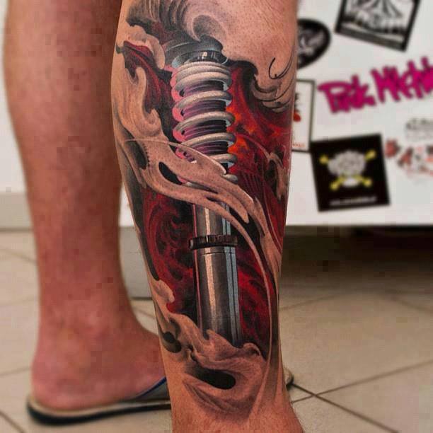 Bio-Organic Knee Cap by Brandon Schultheis: TattooNOW