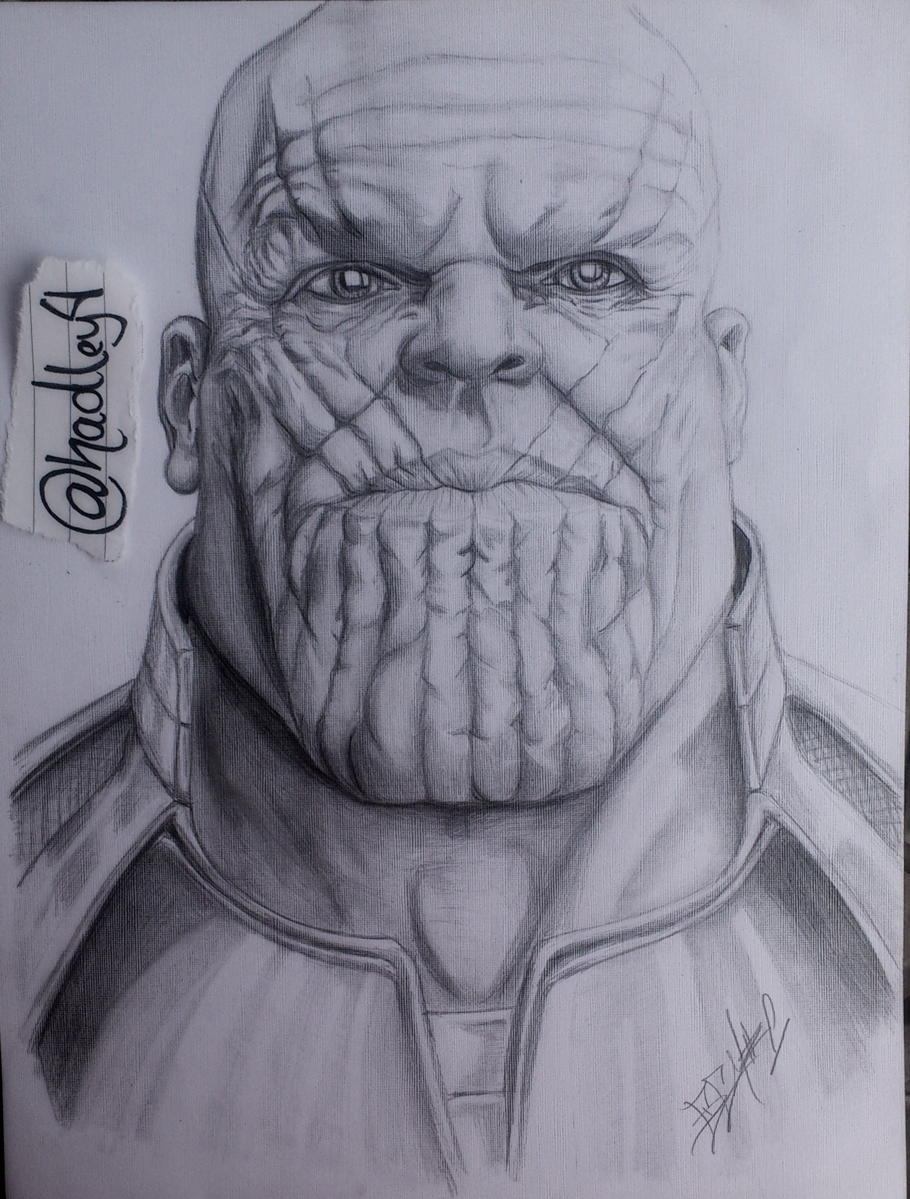 How To Draw Thanos - YouTube