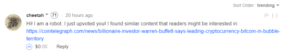 Billionaire Investor Warren Buffett Says Leading Cryptocurrency Bitcoin in ‘Bubble’ Territory — Steemit.png