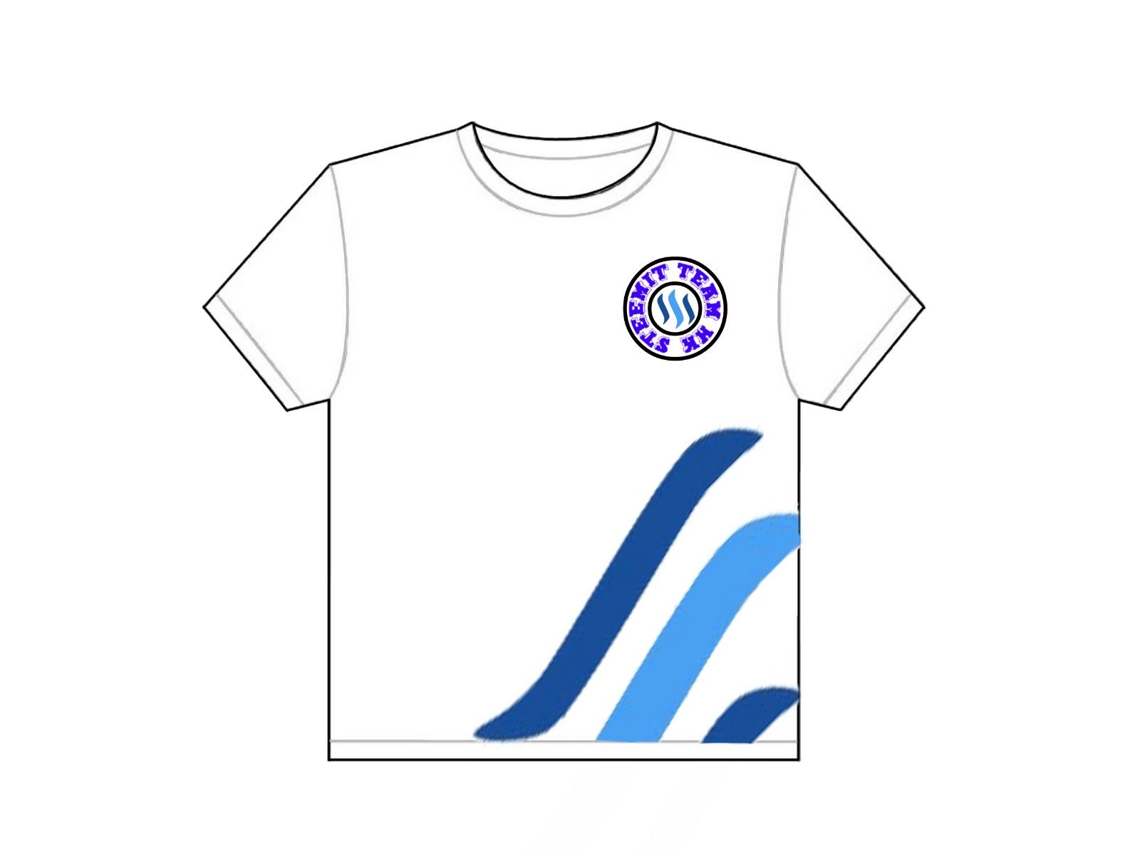 Steemit T-shirt Design Drafts（原創設計）Steemit T恤設計草稿