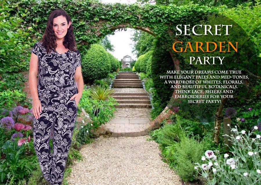 plus size garden party outfit