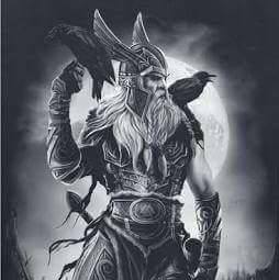 mythological Odin all father god of thunder and