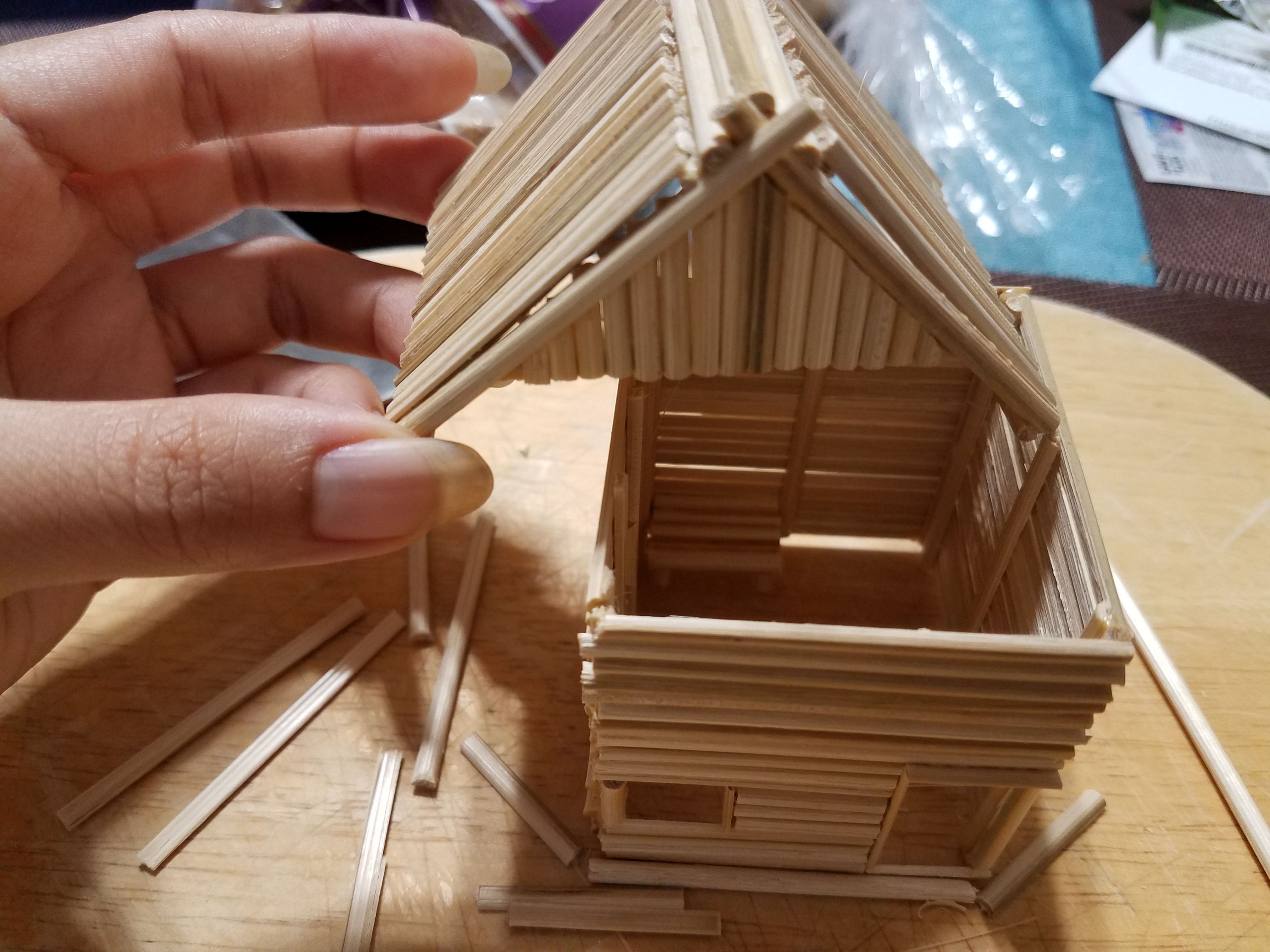 bamboo miniature house