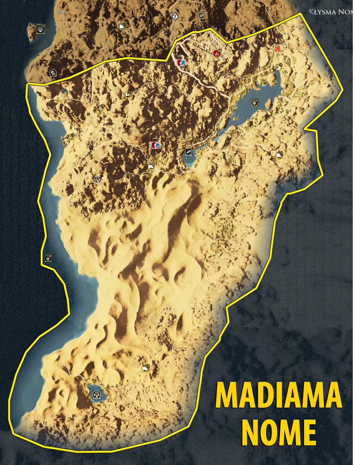 The entire map of Assassin's Creed Origins.. Kinda : r/assassinscreed