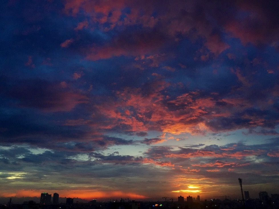 saigon sunset from district 8.JPG