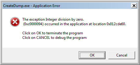 Critical Application Error