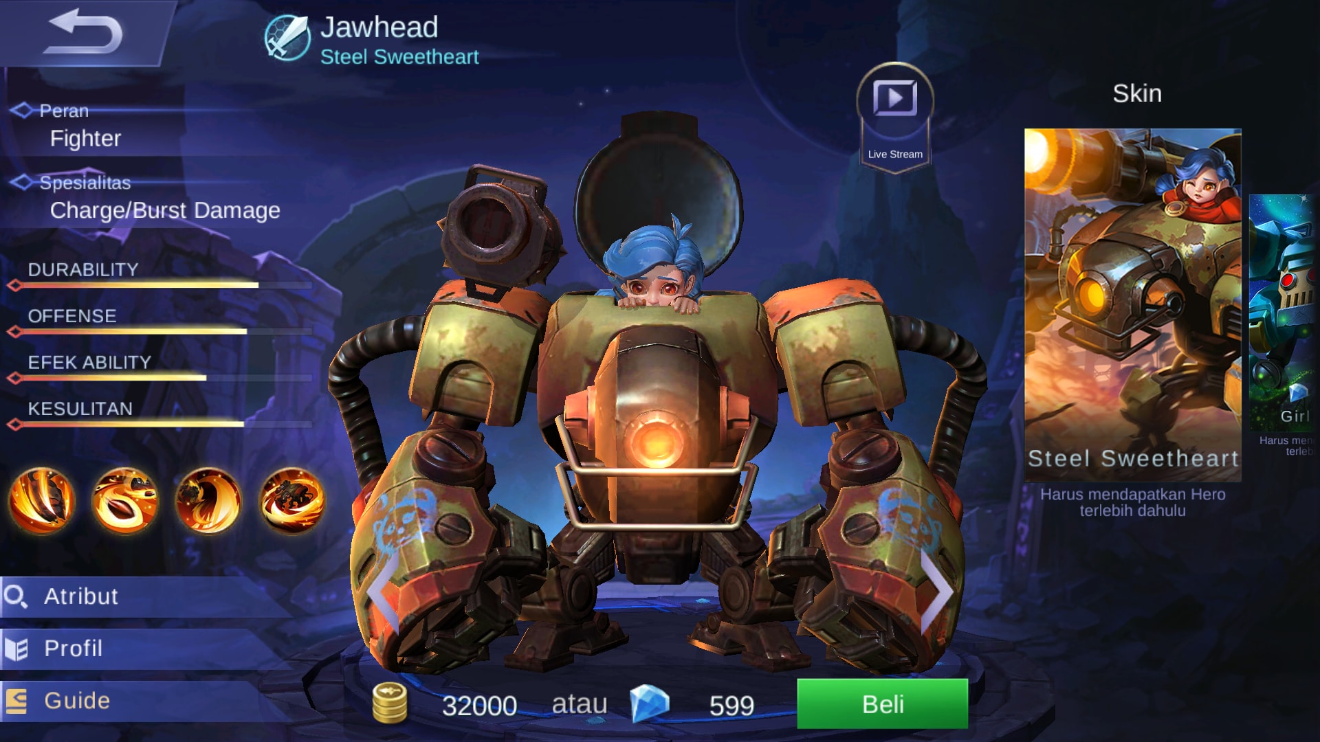 MOBA GAME MOBILE LEGENDS Hero JAWHEAD Review Tips And Trix And
