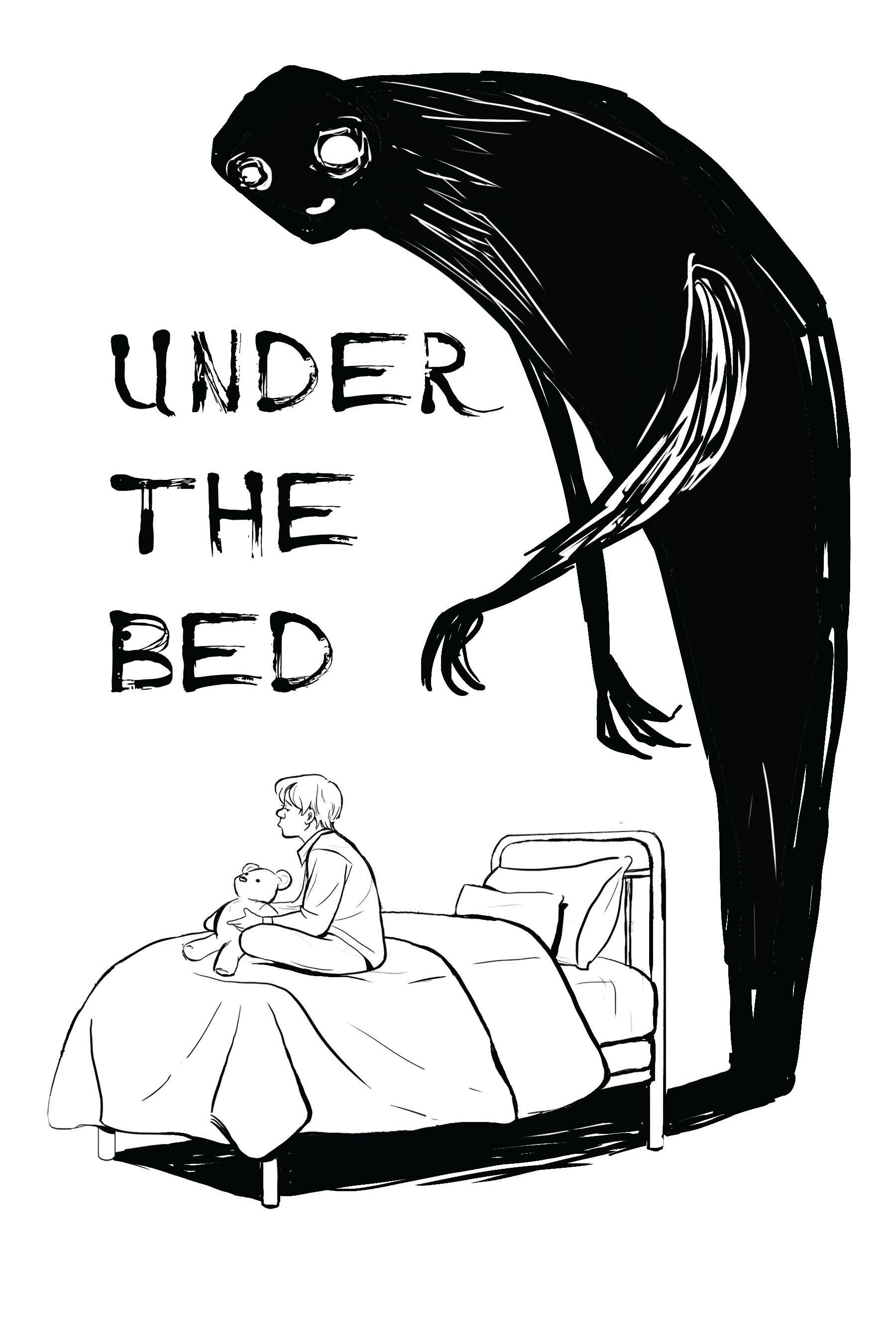 Страх под кроватью рисунок