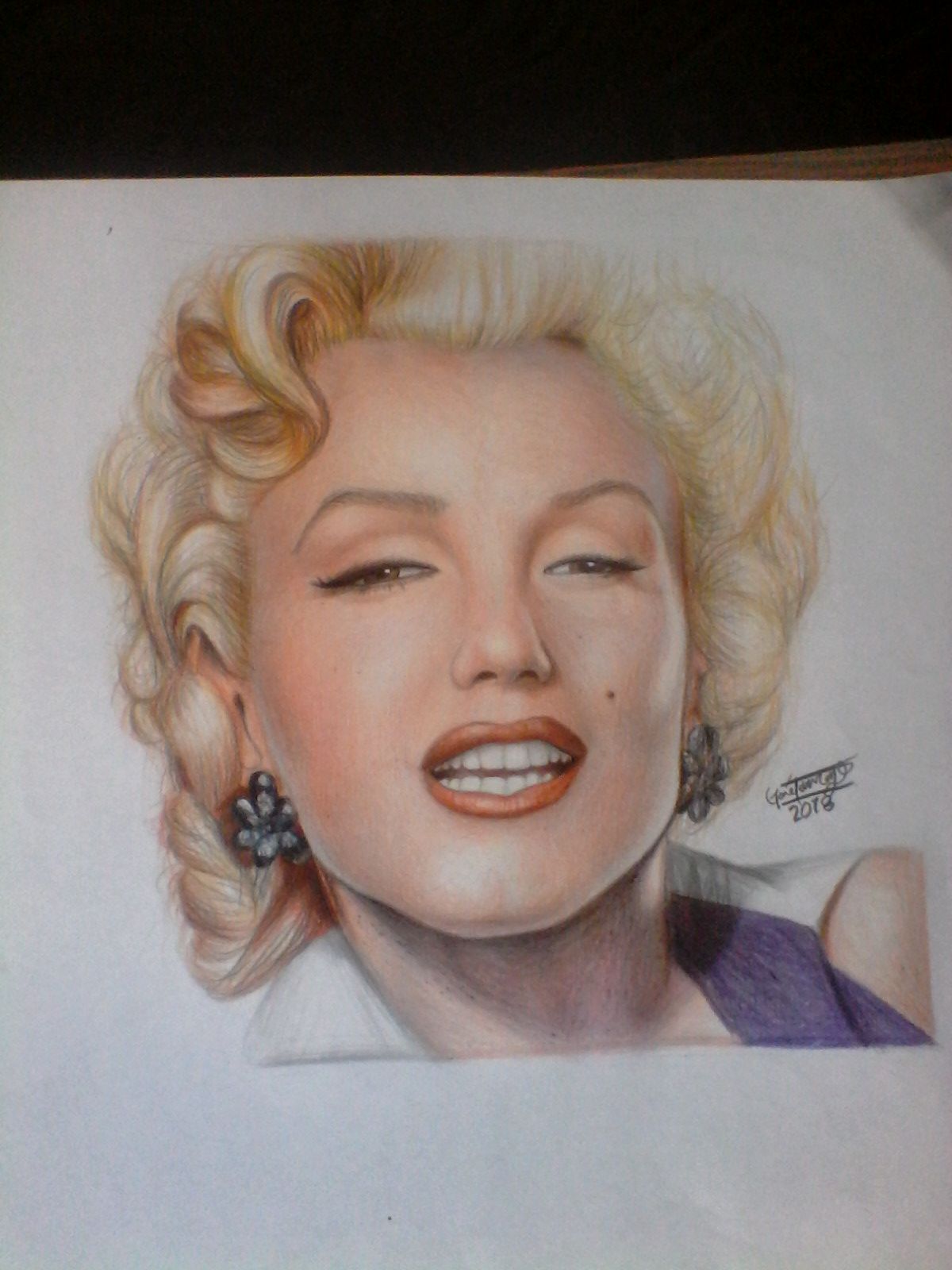 dibujos realistas de marilyn monroe